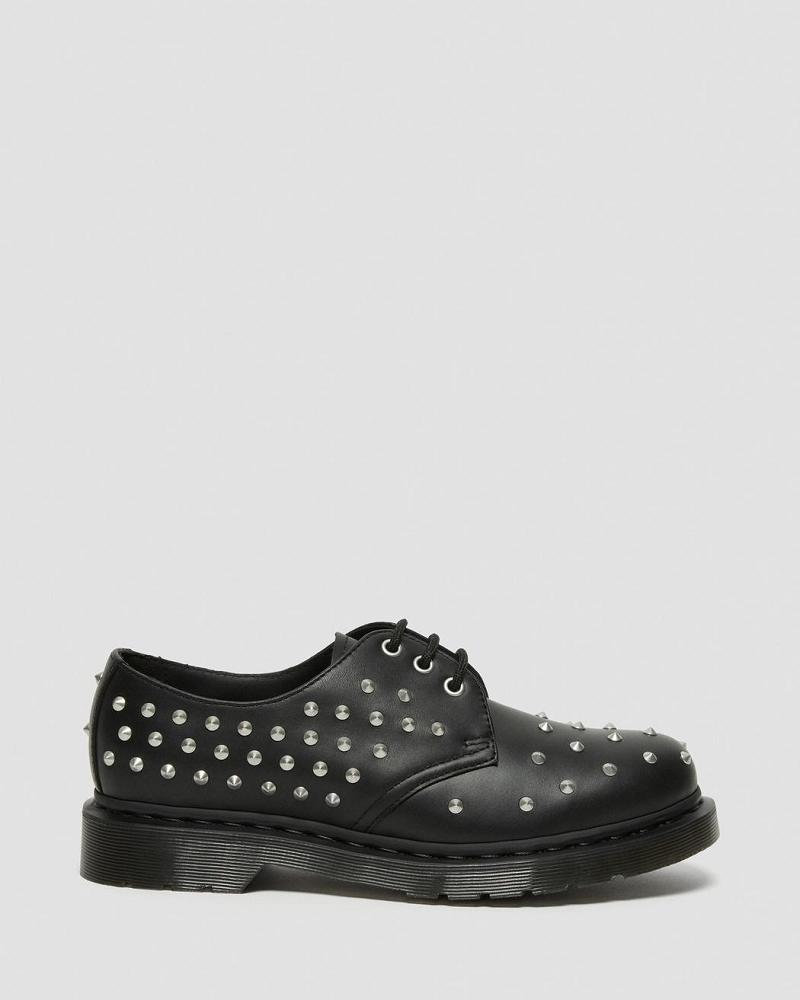 Zapatos Oxford Dr Martens 1461 Stud Wanama Cuero Hombre Negros | MX 20LIS